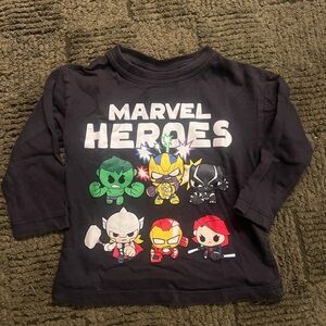 Zara Kids Long Sleeve Tee and sweatpants with Marvel Heroes